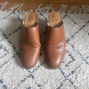 Madewell Harper Mules in Cognac